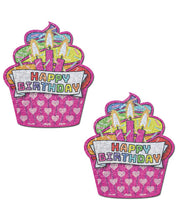 Load image into Gallery viewer, Pastease Premium Happy Birthday Cupcake - Multicolor O-s

