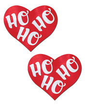 Load image into Gallery viewer, Pastease Premium Ho Ho Ho Hearts - Red &amp; White O-s
