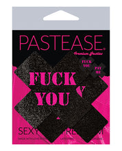 Load image into Gallery viewer, Pastease Premium Fuck You Pay Me Cross - Black-pink O-s
