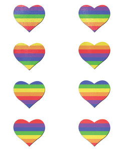 Pastease Premium Mini Rainbow Heart - Pack Of 8 O-s
