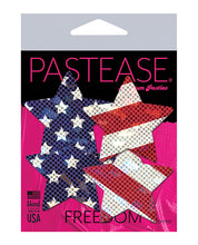 Load image into Gallery viewer, Pastease Premium Petites Glittering Stars &amp; Stripes - Red-white-blue O-s
