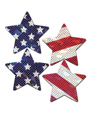 Load image into Gallery viewer, Pastease Premium Petites Glittering Stars &amp; Stripes - Red-white-blue O-s
