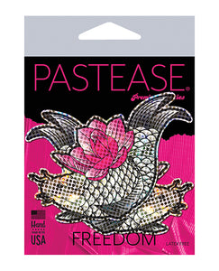 Pastease Premium Diamond Thom Disco Koi Fish & Lotus - Silver O-s
