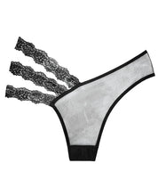Load image into Gallery viewer, Adore Sheer &amp; Lace Wild Orchid Panty Black O-s
