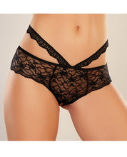 Load image into Gallery viewer, Adore Heartbreaker Panty Black O-s
