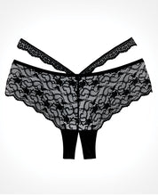 Charger l&#39;image dans la visionneuse de la galerie, Adore Heartbreaker Panty Black O-s
