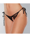 Adore Sugar Tie Side Open Lace Panty Black O-s