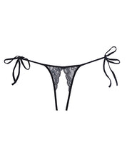 Load image into Gallery viewer, Adore Sugar Tie Side Open Lace Panty Black O-s
