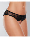 Adore Kiss Mesh & Lace Open Panty Black O-s