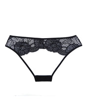 Load image into Gallery viewer, Adore Kiss Mesh &amp; Lace Open Panty Black O-s
