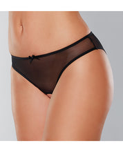 Charger l&#39;image dans la visionneuse de la galerie, Adore Wild Nite Mesh Open Back Panty Black O-s
