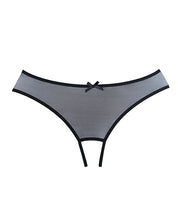 Charger l&#39;image dans la visionneuse de la galerie, Adore Wild Nite Mesh Open Back Panty Black O-s
