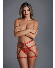 Load image into Gallery viewer, Adore The Fantasy Strappy Harness &amp; Ouverte G-string O/s
