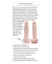 Load image into Gallery viewer, Adam &amp; Eve Adam&#39;s True Feel Rechargeable Dildo - Flesh
