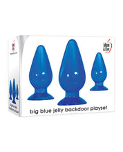 Load image into Gallery viewer, Adam &amp; Eve Big Blue Jelly Backdoor Playset - Blue
