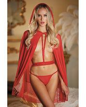Load image into Gallery viewer, Allure Lace &amp; Mesh Cape W/attached Waist Belt (g-string Not Included) O/s

