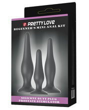 Load image into Gallery viewer, Pretty Love Beginner&#39;s Mini Anal Kit - Black Set Of 3
