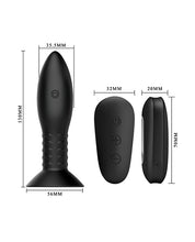 Load image into Gallery viewer, Mr. Play Rotating Bead Butt Plug - Black
