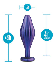 Load image into Gallery viewer, Blush Anal Adventures Matrix Wavy Bling Plug - Sapphire
