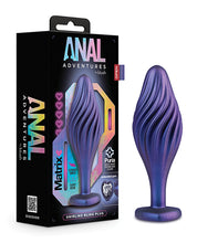 Load image into Gallery viewer, Blush Anal Adventures Matrix Swirling Bling Plug - Sapphire
