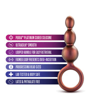 Load image into Gallery viewer, Blush Anal Adventures Matrix Beaded Loop Plug - Copper

