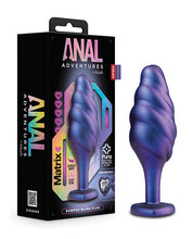 Load image into Gallery viewer, Blush Anal Adventures Matrix Bumped Bling Plug - Sapphire
