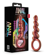 Load image into Gallery viewer, Blush Anal Adventures Matrix Spiral Loop Plug - Copper
