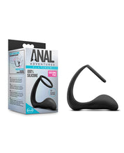 Load image into Gallery viewer, Blush Anal Adventures Cock Ring Plug - Black

