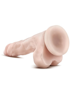 Blush Dr. Skin Stud Muffin 8.5" Dong W-suction Cup - Beige