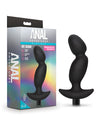 Blush Anal Adventures Platinum Silicone Vibrating Prostate Massager 04 - Black