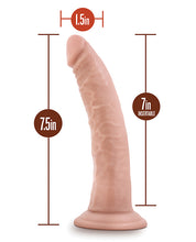 Load image into Gallery viewer, Blush Dr. Skin 7&quot; Cock W-suction Cup - Vanilla
