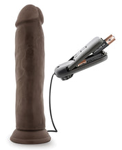 Load image into Gallery viewer, Blush Dr. Skin Dr. Throb 9.5&quot; Cock W-suction Cup - Chocolate

