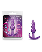 Load image into Gallery viewer, Blush B Yours Triple Bead Anal Plug - Purple
