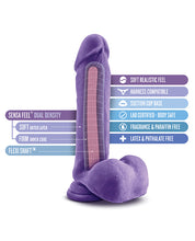 Load image into Gallery viewer, Blush Au Natural Bold Hero 8&quot; Dildo - Purple
