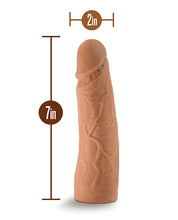 Load image into Gallery viewer, Blush Lock On 7&quot; Dynamite Dildo W-suction Cup Adapter - Mocha

