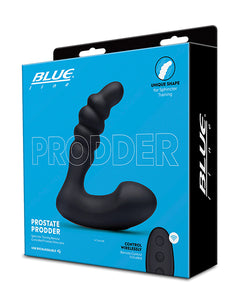 Blue Line Vibrating Prostate Prodder W-remote - Black