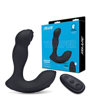 Load image into Gallery viewer, Blue Line Vibrating Prostate Thumper W-remote - Black
