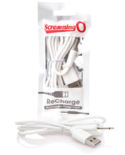 Load image into Gallery viewer, Screaming O Recharge Charging Cable - White
