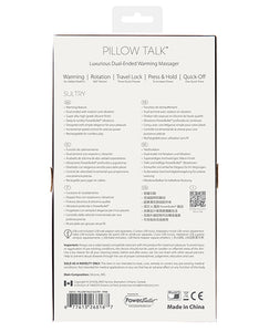 Pillow Talk Sultry Rotating Wand