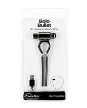 Load image into Gallery viewer, Bolo Bullet Vibrating Adjustable Cock Tie - Black
