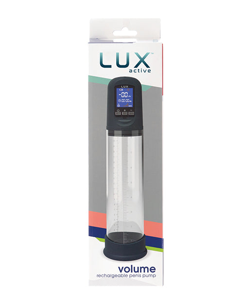 LUX Active Volume High-Tech Rechargeable Penis Pump Black