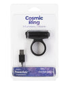 Cosmic Cock Ring W/rechargeable Bullet - 9 Functions Black