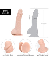 Load image into Gallery viewer, Addiction Brad 7.5&quot; Dildo - Beige
