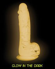 Load image into Gallery viewer, Addiction Brandon 7.5&quot; Glow In The Dark Dildo - Pink
