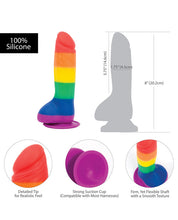 Load image into Gallery viewer, Addiction Justin 8&quot; Dildo - Rainbow
