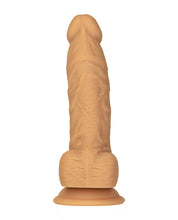 Load image into Gallery viewer, Naked Addiction 8&quot; Rotating &amp; Vibrating Dong W-remote - Caramel

