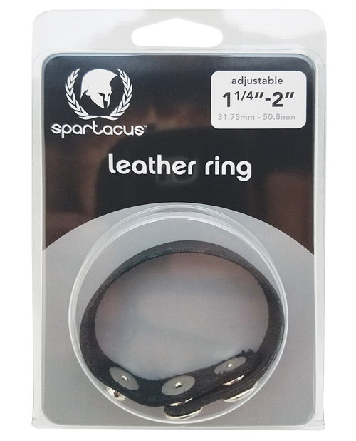 Spartacus Plain Leather C-ring for Enhanced Pleasure and Fit