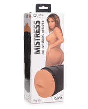 Load image into Gallery viewer, Curve Novelties Mistress Karla Deluxe Mouth Stroker - Tan
