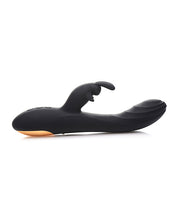 Load image into Gallery viewer, Curve Novelties Power Bunnies Cuddles 10x Silicone Rabbit Vibrator - Black
