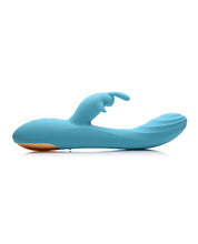 Load image into Gallery viewer, Curve Novelties Power Bunnies Snuggles 10x Silicone Rabbit Vibrator - Blue
